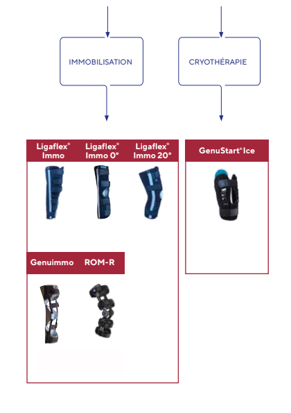 Attelle d'immobilisation du genou Thuasne